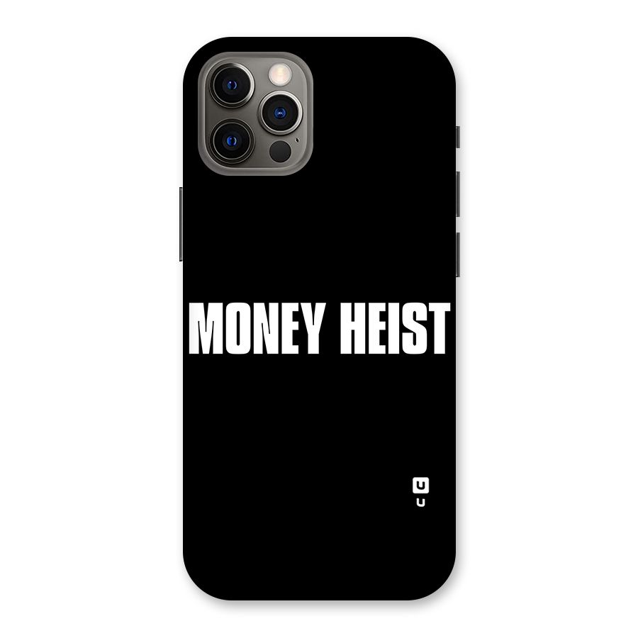 Money Heist Typography Back Case for iPhone 12 Pro