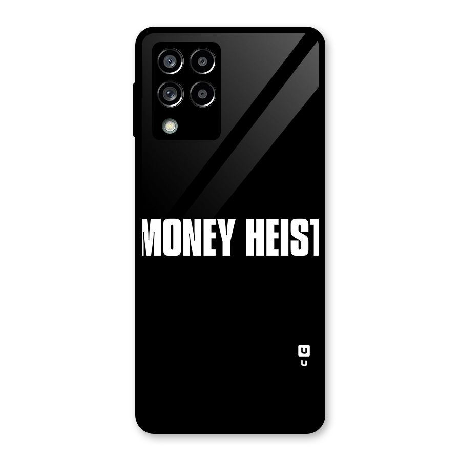 Money Heist Typography Glass Back Case for Galaxy M53 5G