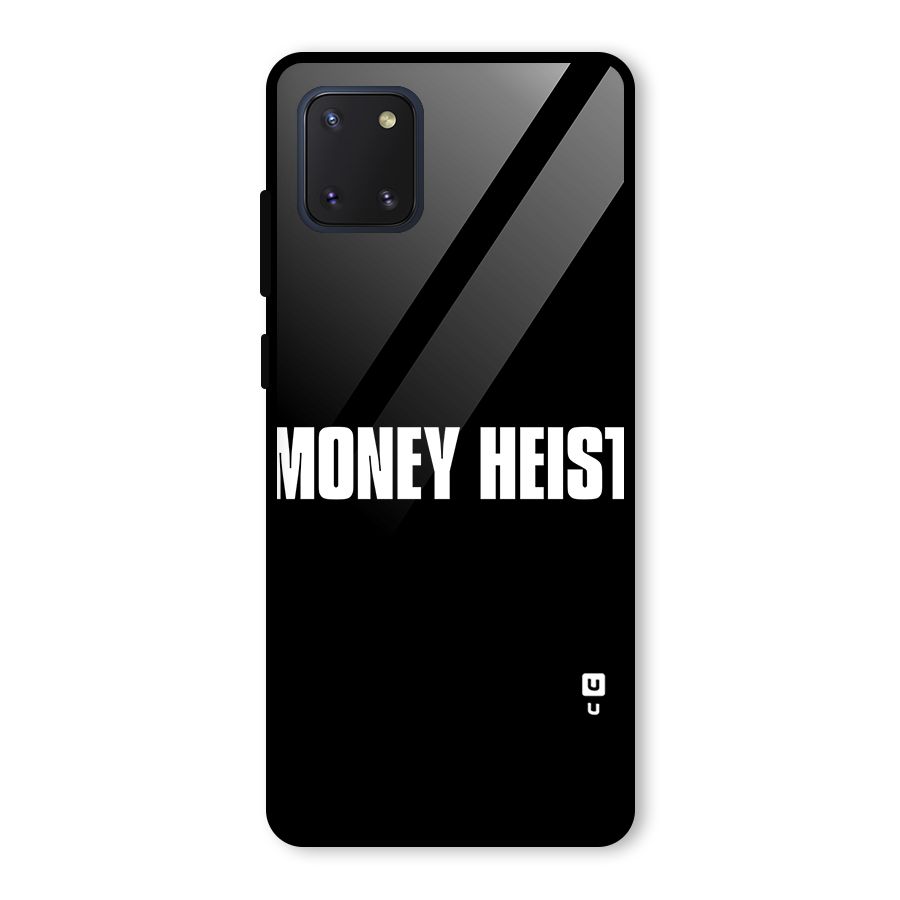 Money Heist Typography Glass Back Case for Galaxy Note 10 Lite