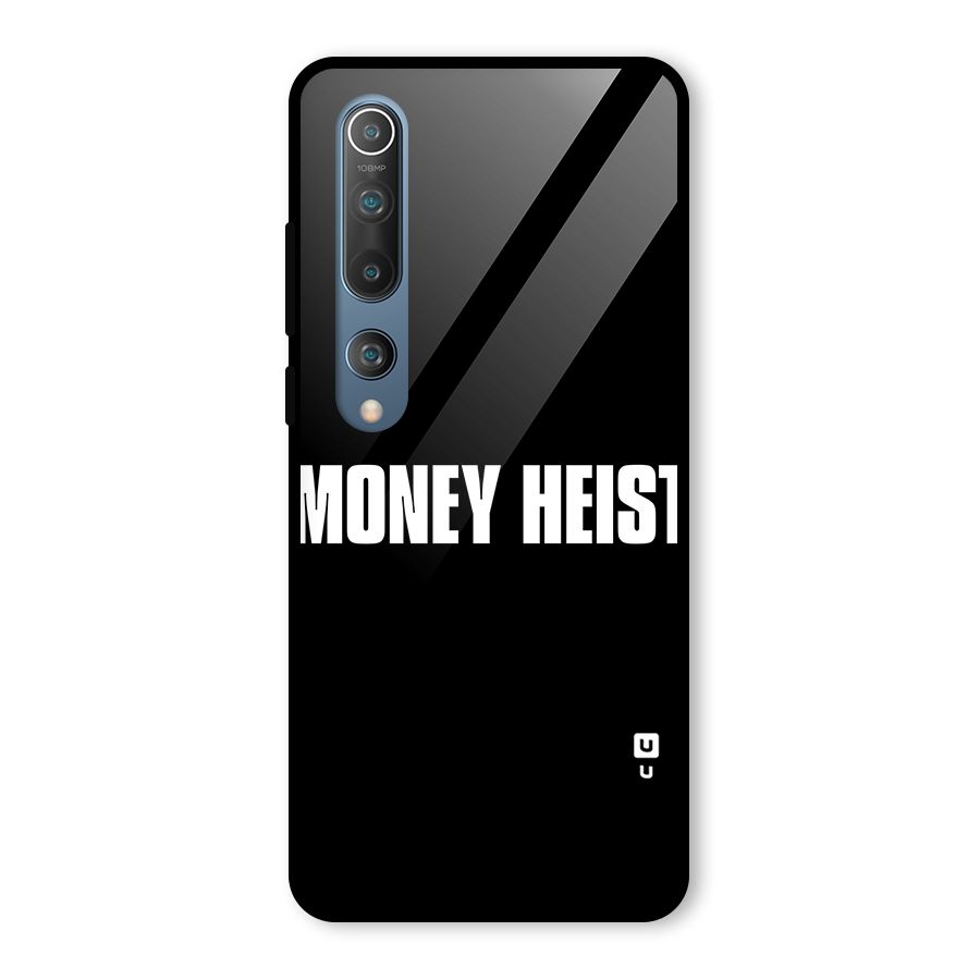 Money Heist Typography Glass Back Case for Mi 10