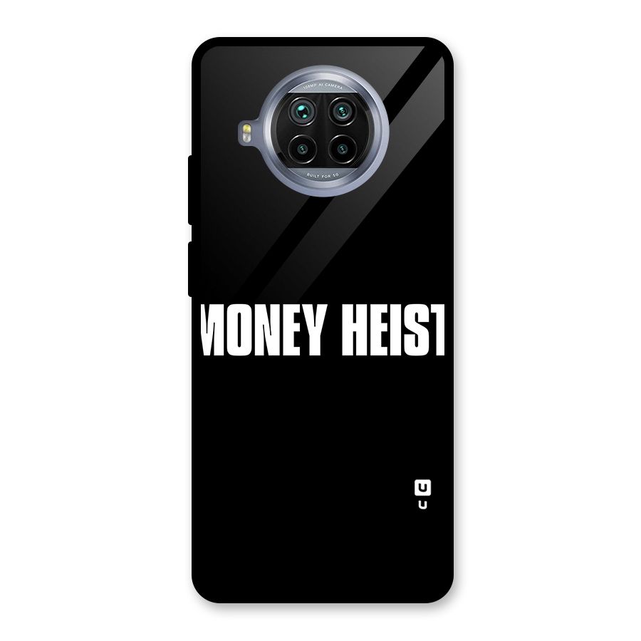 Money Heist Typography Glass Back Case for Mi 10i