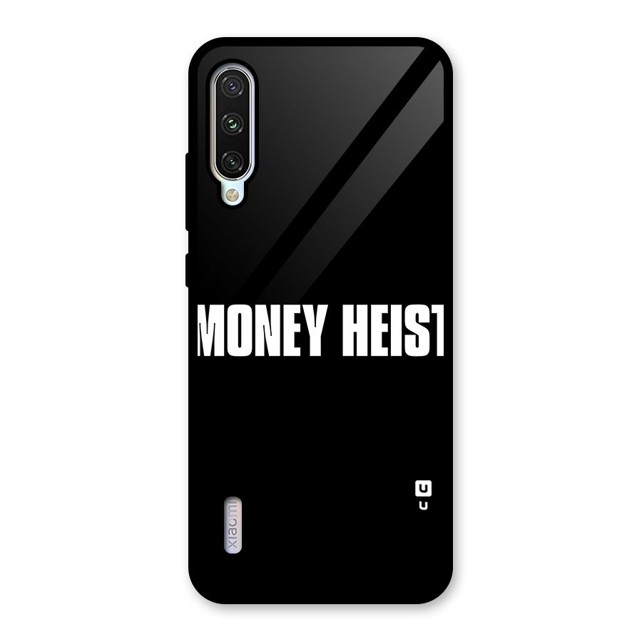 Money Heist Typography Glass Back Case for Mi A3