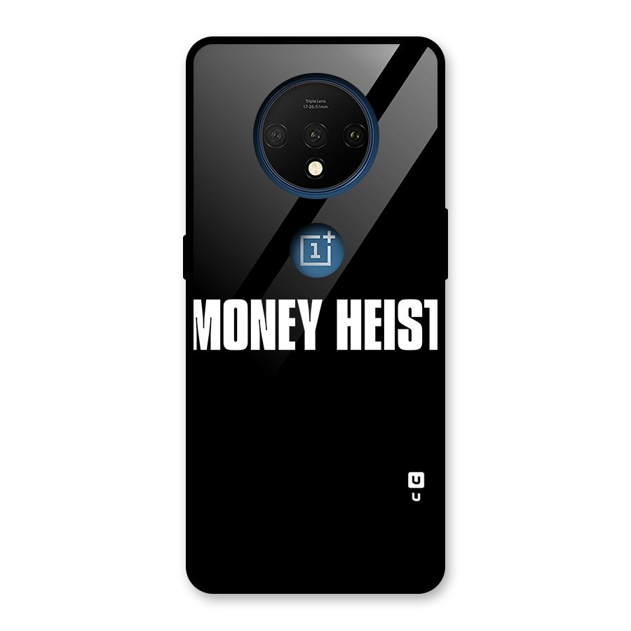Money Heist Typography Glass Back Case for OnePlus 7T