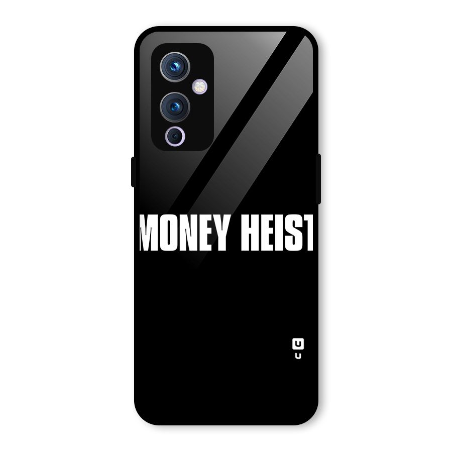 Money Heist Typography Glass Back Case for OnePlus 9
