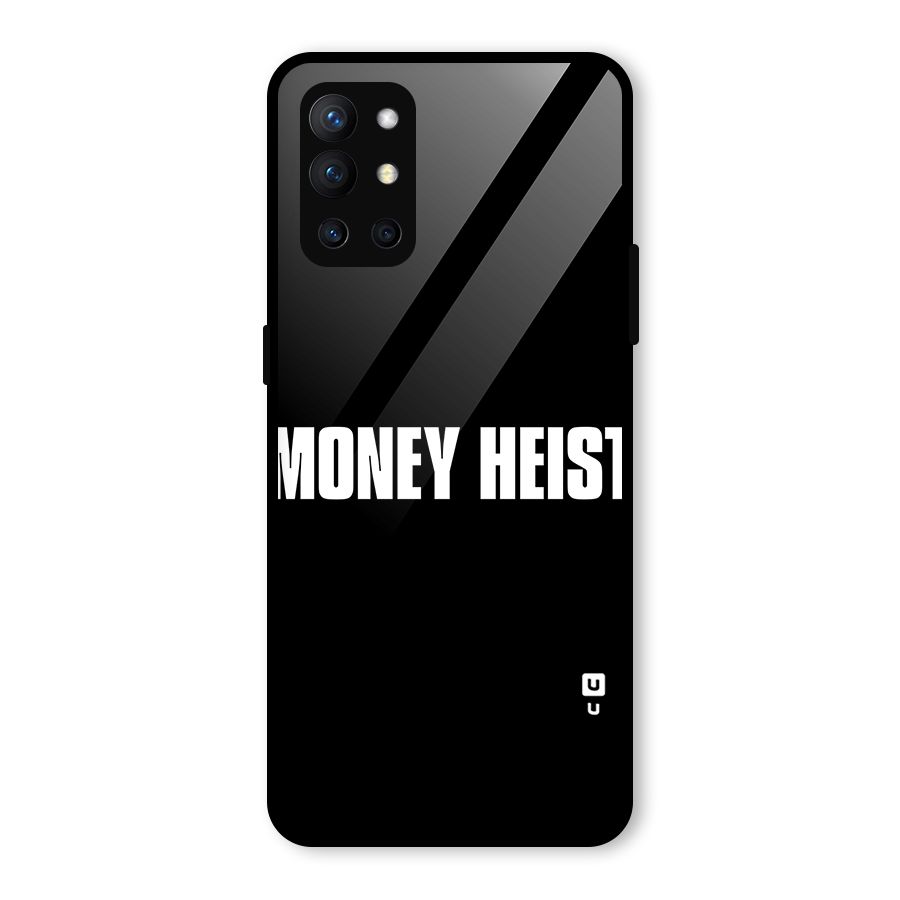 Money Heist Typography Glass Back Case for OnePlus 9R