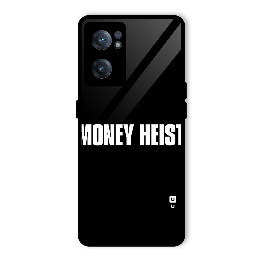 Money Heist Typography Glass Back Case for OnePlus Nord CE 2 5G