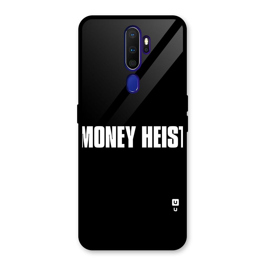 Money Heist Typography Glass Back Case for Oppo A9 (2020)