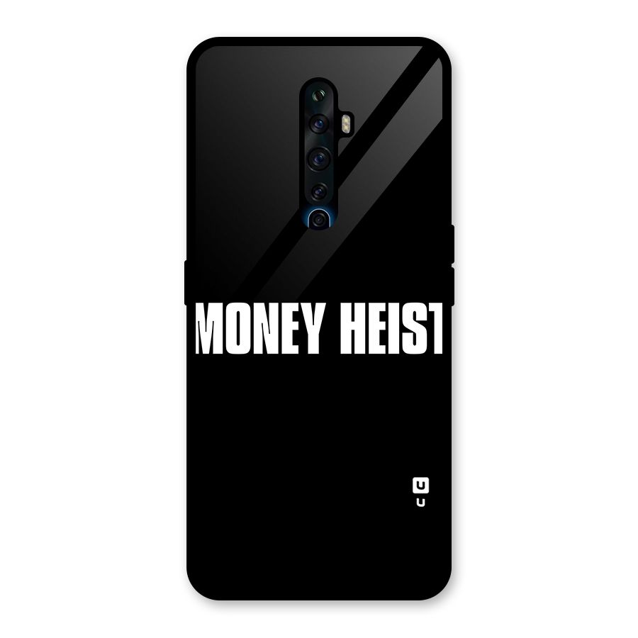Money Heist Typography Glass Back Case for Oppo Reno2 Z