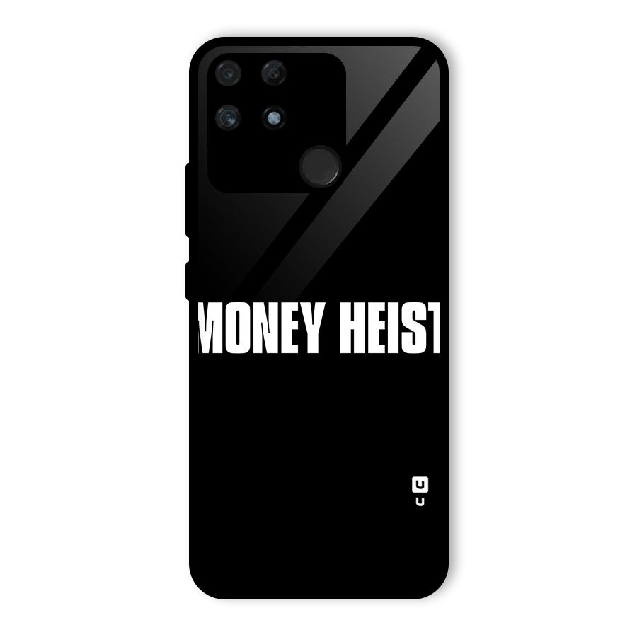 Money Heist Typography Glass Back Case for Realme Narzo 50A