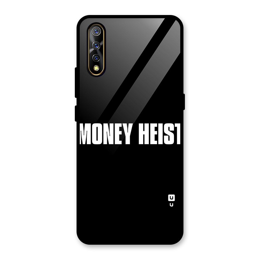 Money Heist Typography Glass Back Case for Vivo S1