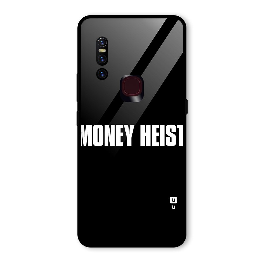 Money Heist Typography Glass Back Case for Vivo V15