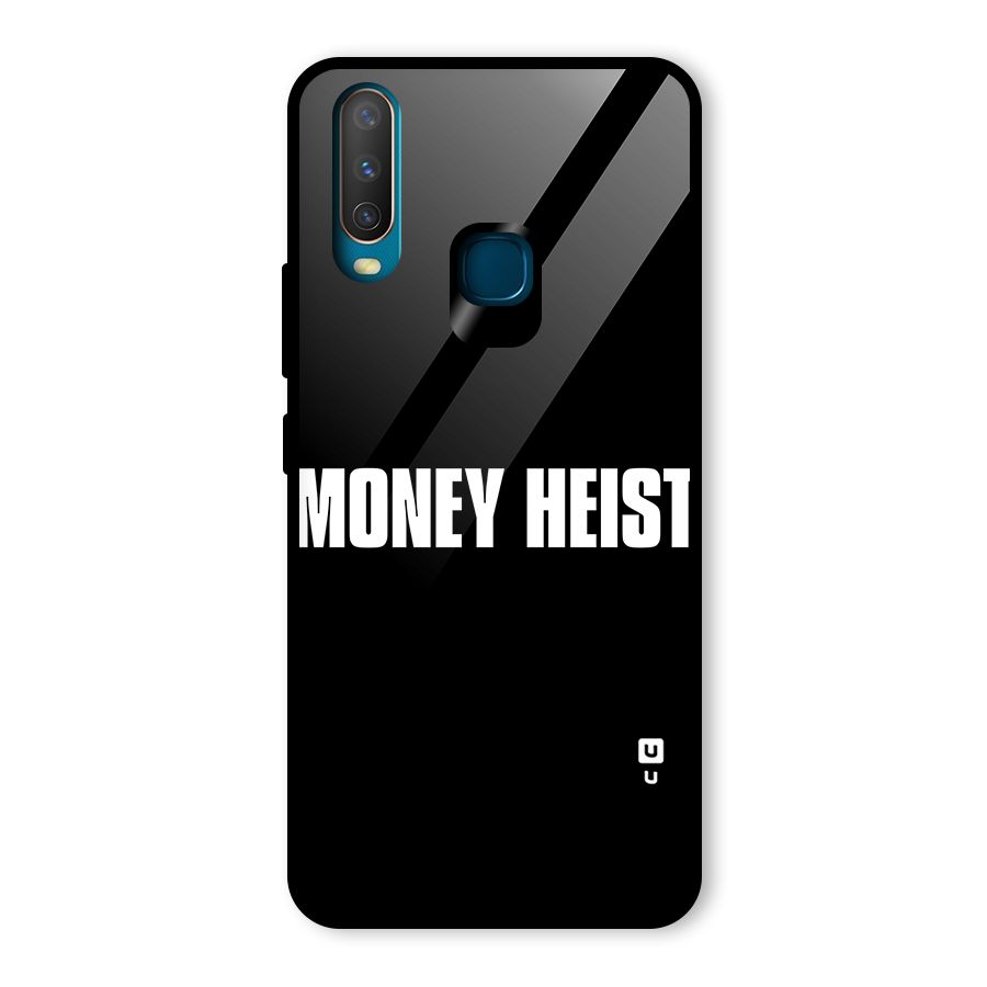 Money Heist Typography Glass Back Case for Vivo Y17