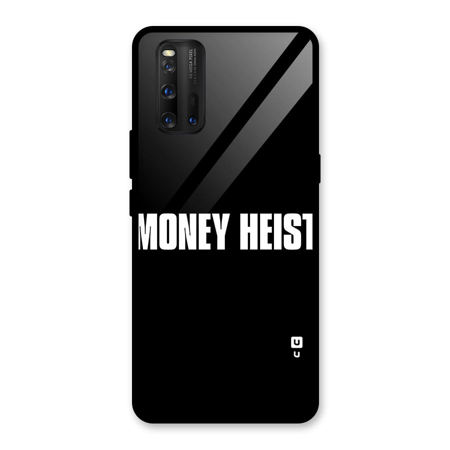 Money Heist Typography Glass Back Case for Vivo iQOO 3