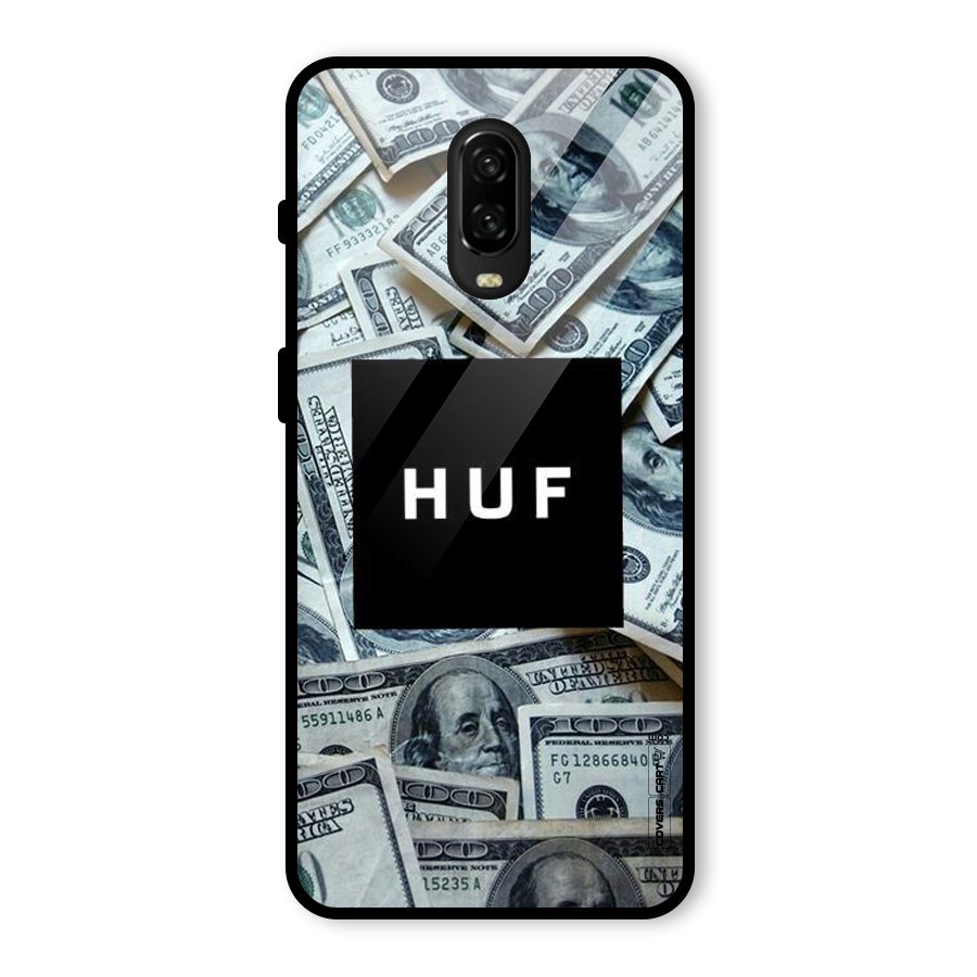 Money Life Glass Back Case for OnePlus 6T