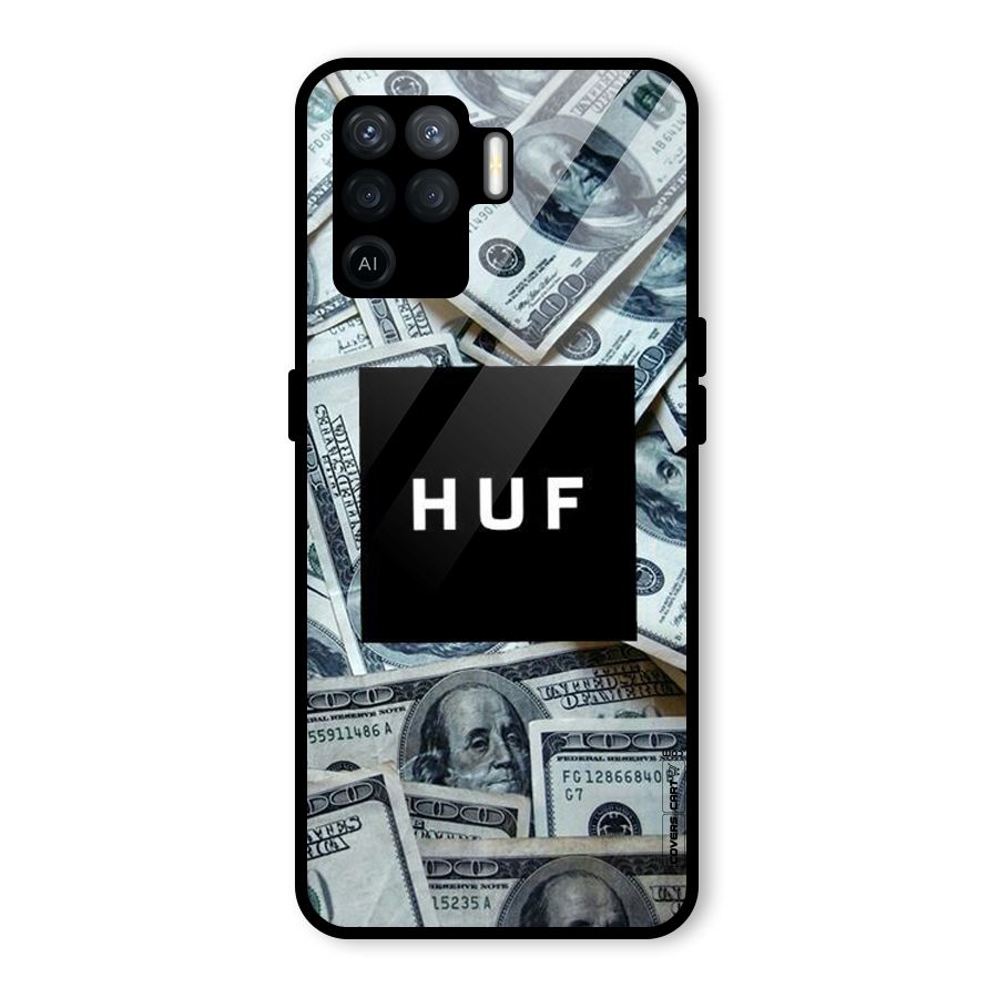 Money Life Glass Back Case for Oppo F19 Pro