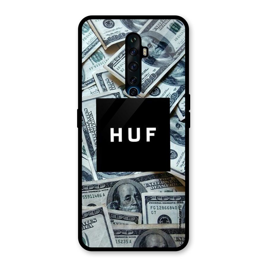 Money Life Glass Back Case for Oppo Reno2 F