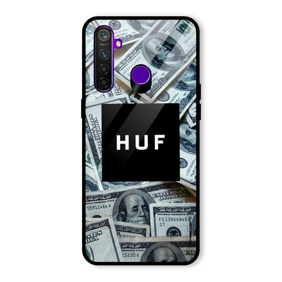 Money Life Glass Back Case for Realme 5 Pro