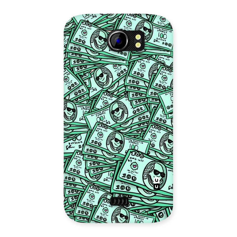 Money Swag Back Case for Micromax Canvas 2 A110