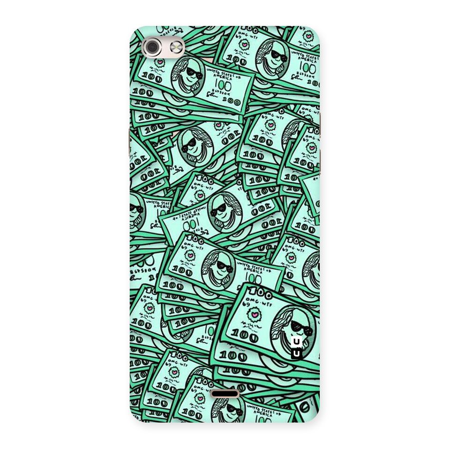 Money Swag Back Case for Micromax Canvas Silver 5