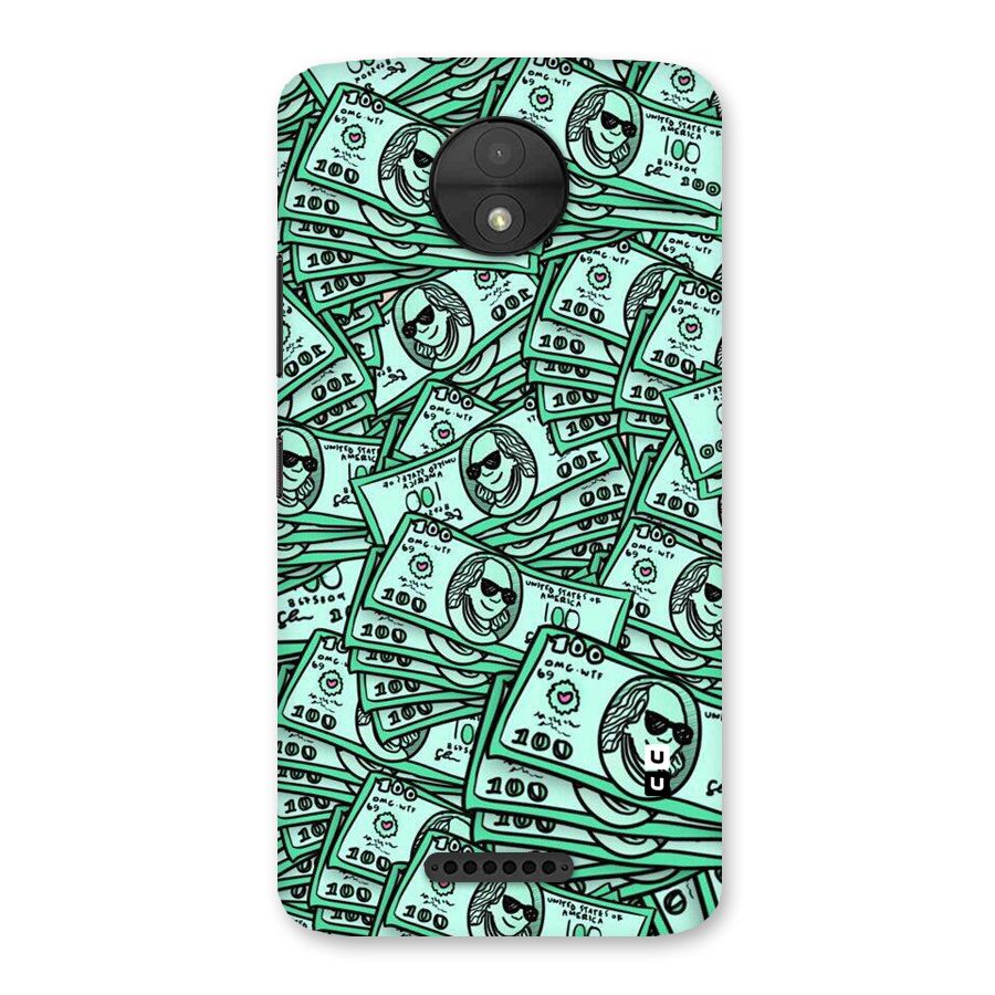 Money Swag Back Case for Moto C