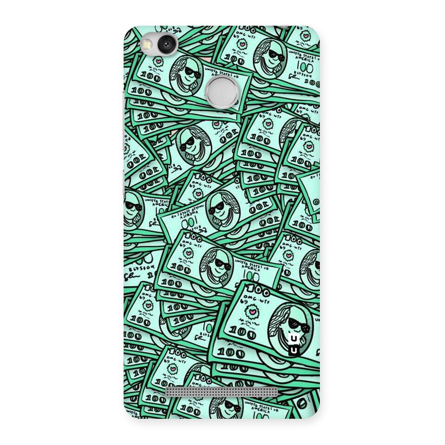 Money Swag Back Case for Redmi 3S Prime
