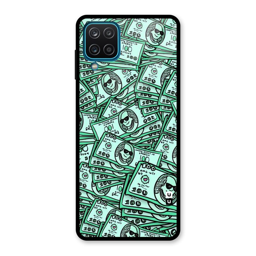 Money Swag Glass Back Case for Galaxy A12