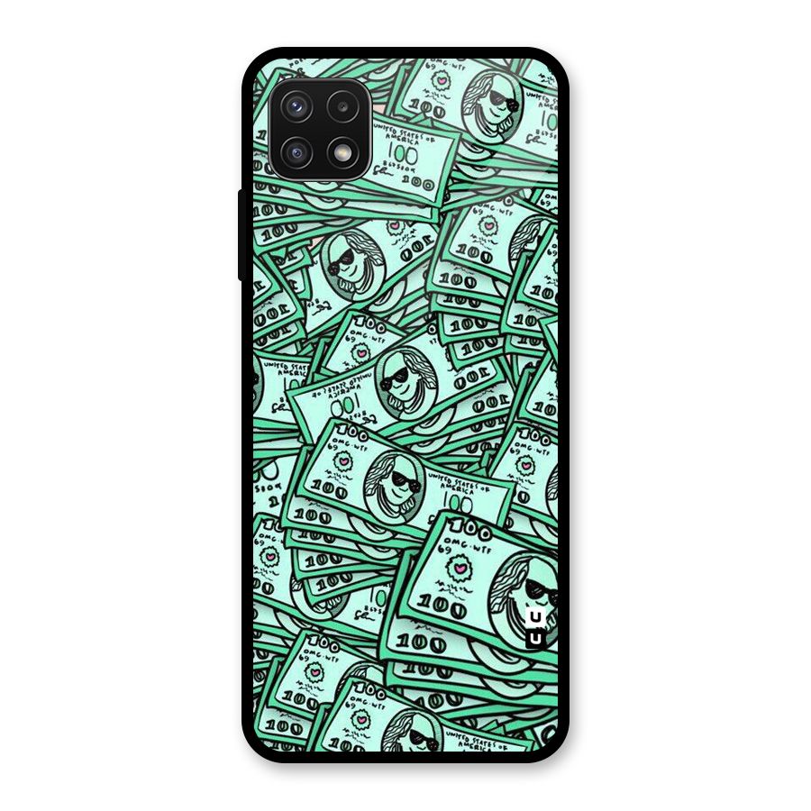 Money Swag Glass Back Case for Galaxy A22 5G