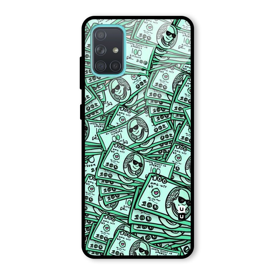 Money Swag Glass Back Case for Galaxy A71
