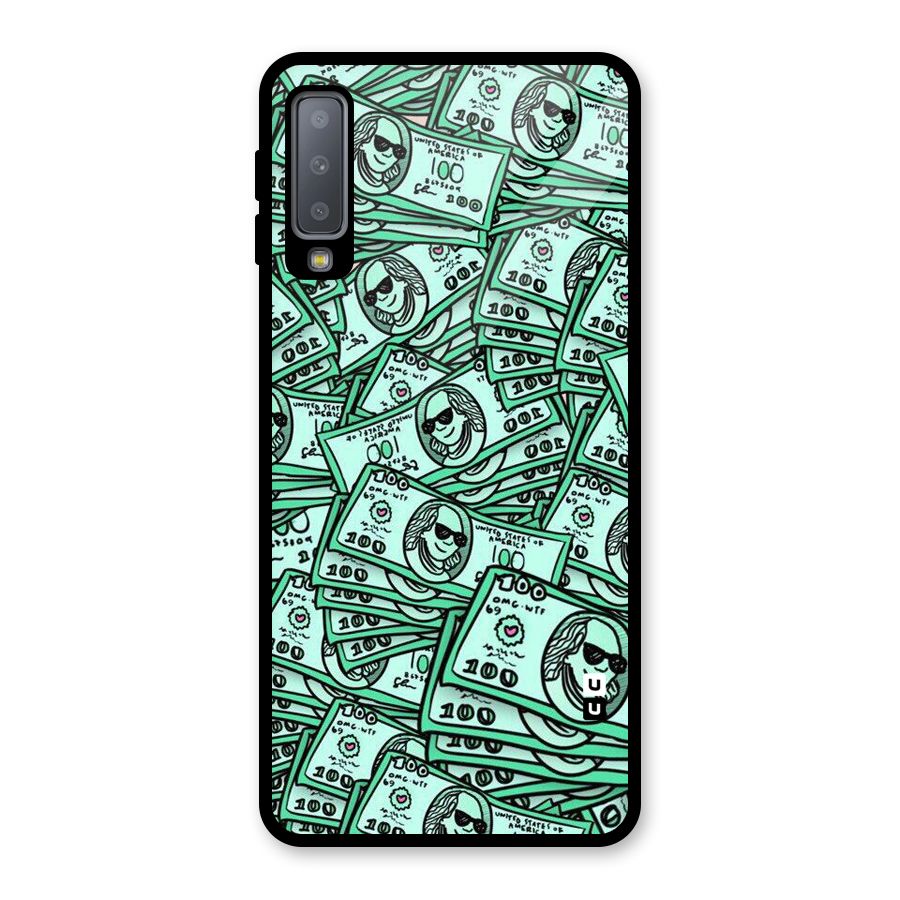 Money Swag Glass Back Case for Galaxy A7 (2018)