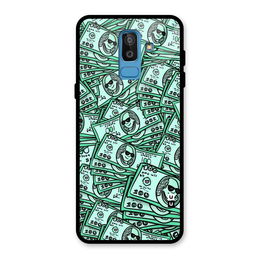 Money Swag Glass Back Case for Galaxy J8