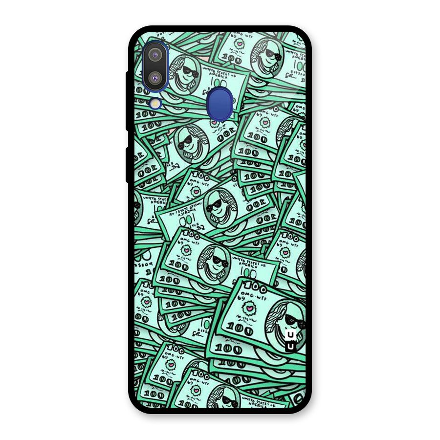 Money Swag Glass Back Case for Galaxy M20
