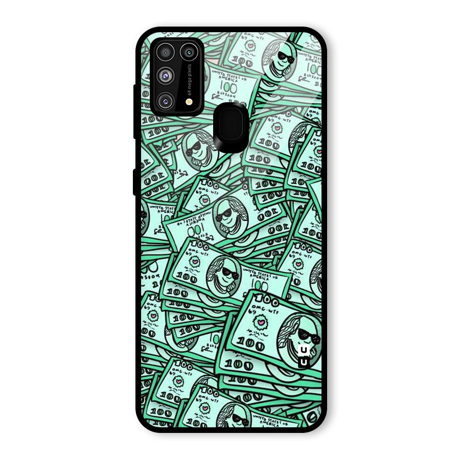 Money Swag Glass Back Case for Galaxy M31