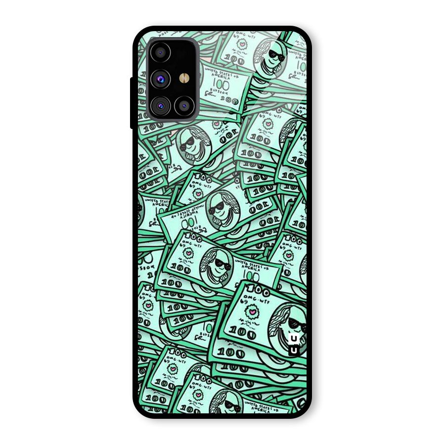 Money Swag Glass Back Case for Galaxy M31s
