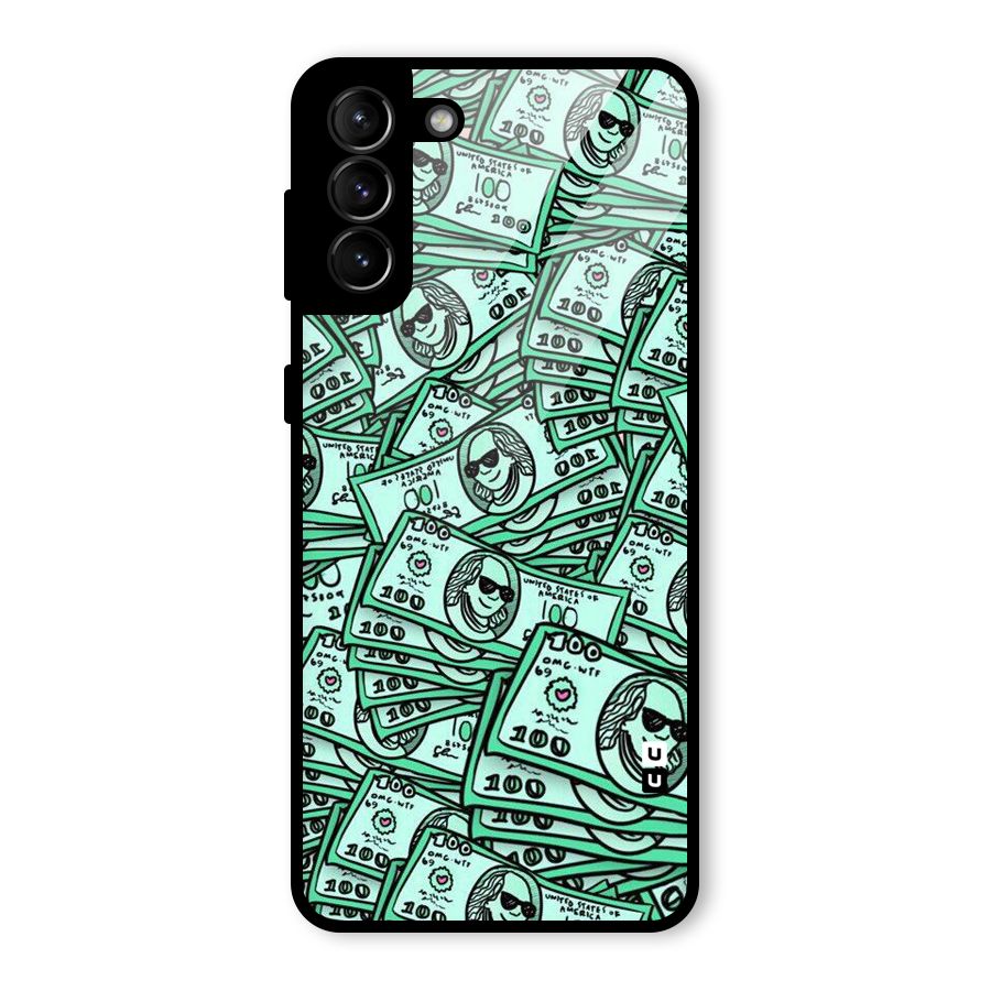 Money Swag Glass Back Case for Galaxy S21 Plus