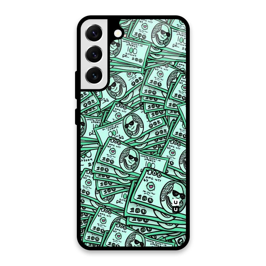 Money Swag Glass Back Case for Galaxy S22 Plus 5G