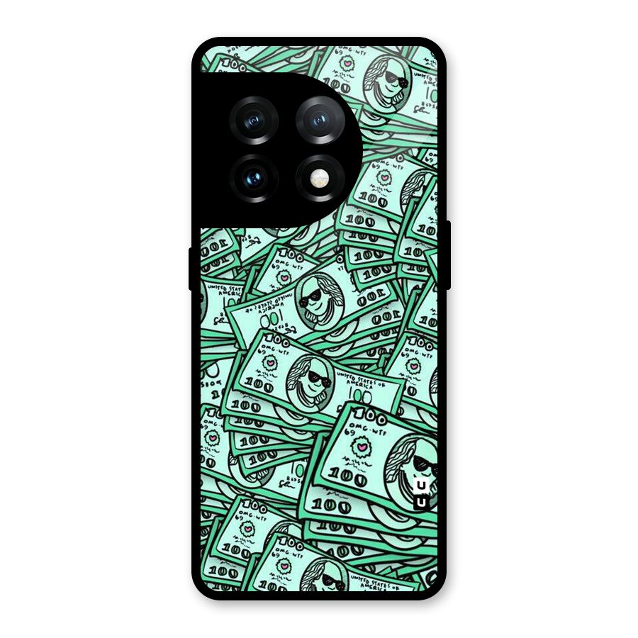 Money Swag Glass Back Case for OnePlus 11