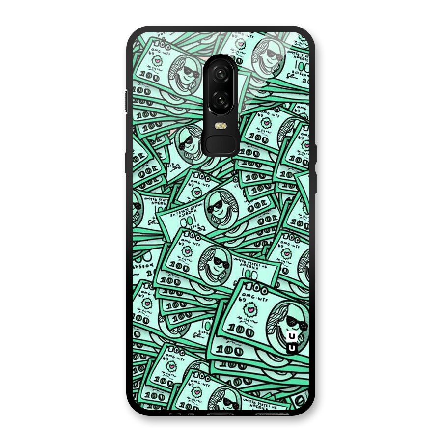 Money Swag Glass Back Case for OnePlus 6