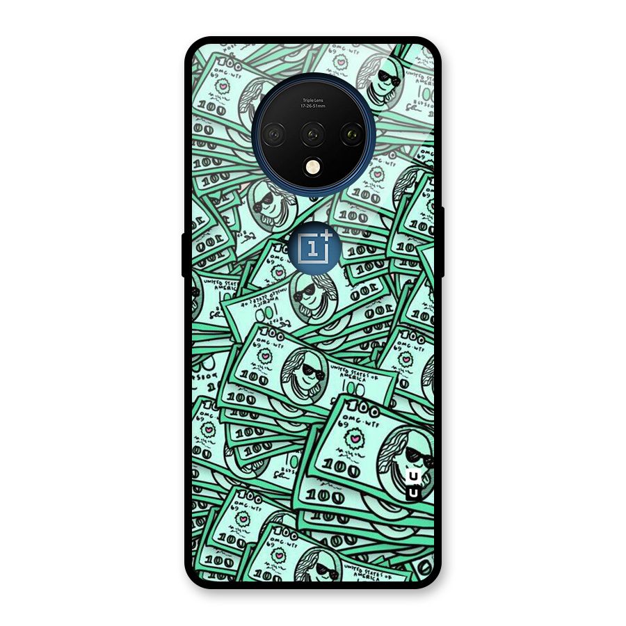 Money Swag Glass Back Case for OnePlus 7T