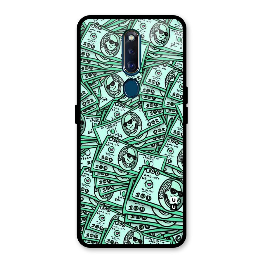 Money Swag Glass Back Case for Oppo F11 Pro