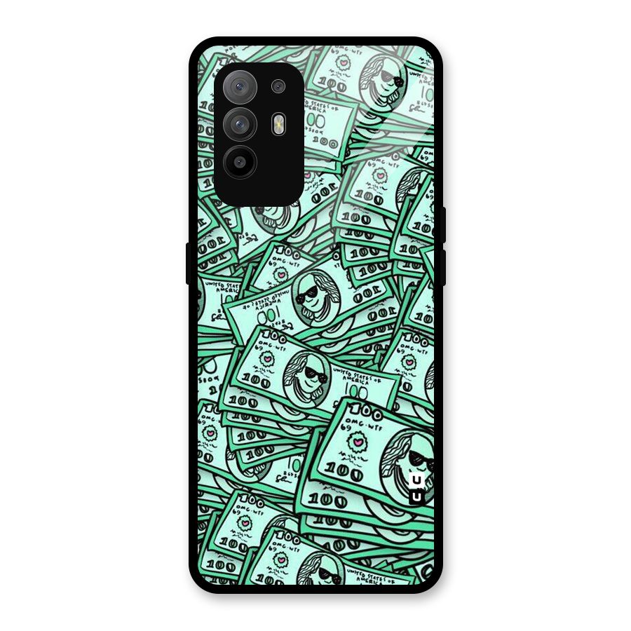 Money Swag Glass Back Case for Oppo F19 Pro Plus 5G
