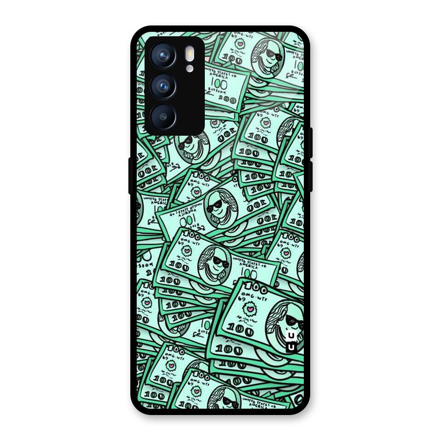 Money Swag Glass Back Case for Oppo Reno6 5G