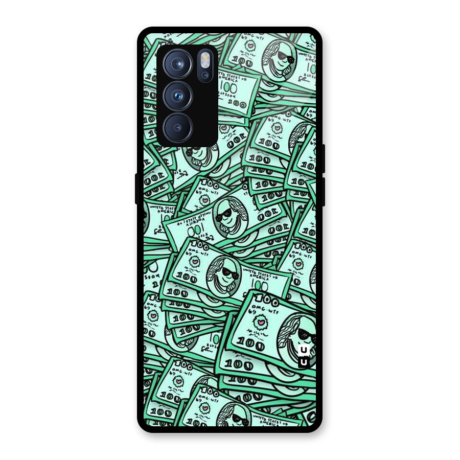 Money Swag Glass Back Case for Oppo Reno6 Pro 5G