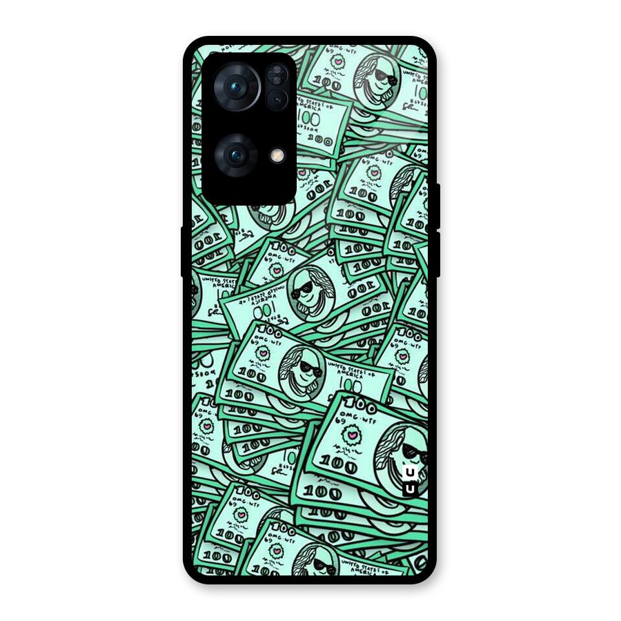 Money Swag Glass Back Case for Oppo Reno7 Pro 5G