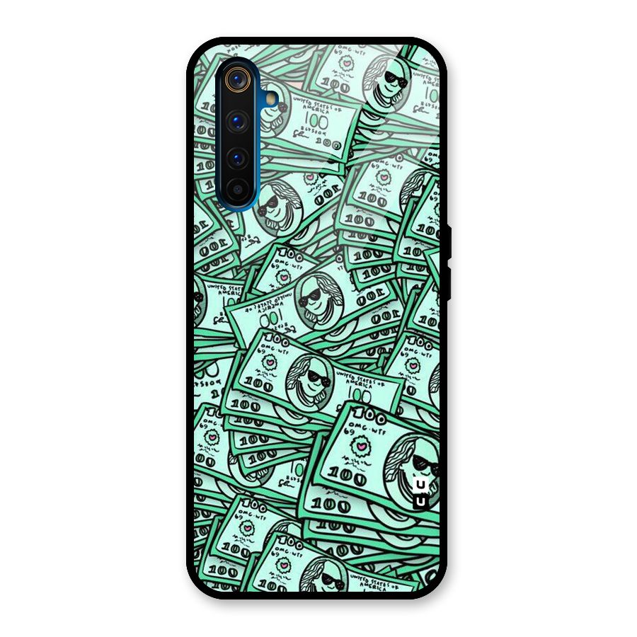 Money Swag Glass Back Case for Realme 6 Pro