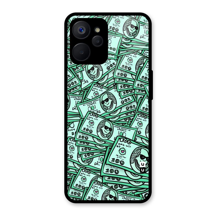 Money Swag Glass Back Case for Realme 9i 5G