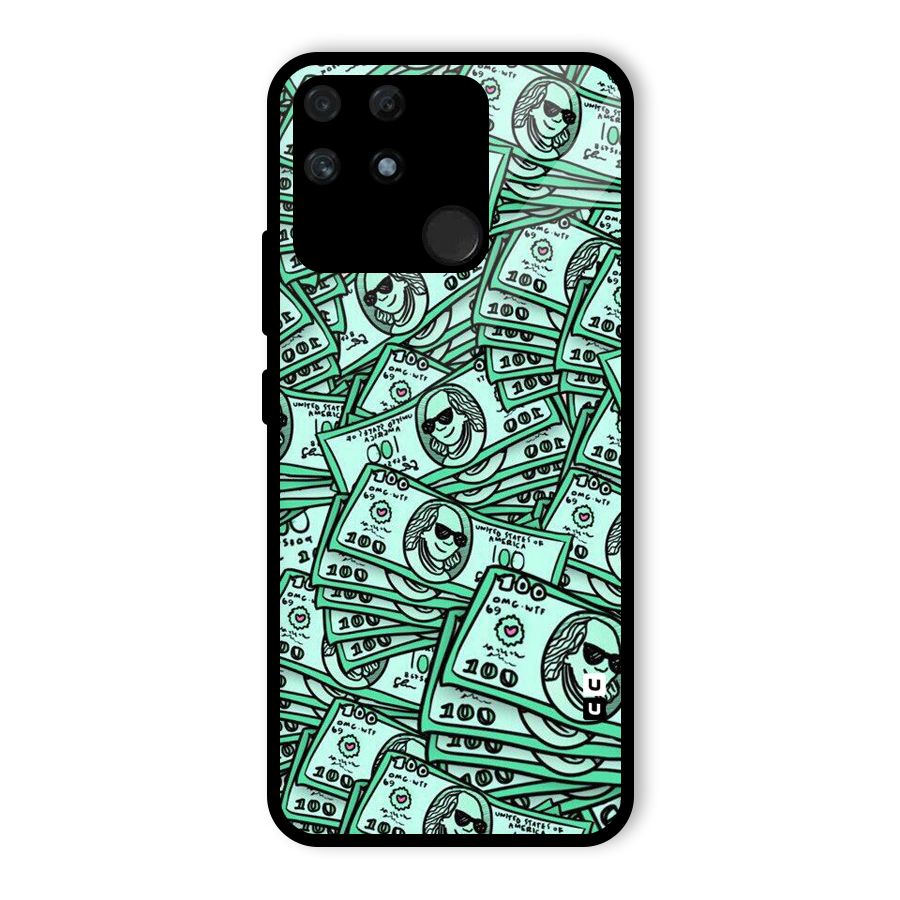 Money Swag Glass Back Case for Realme Narzo 50A