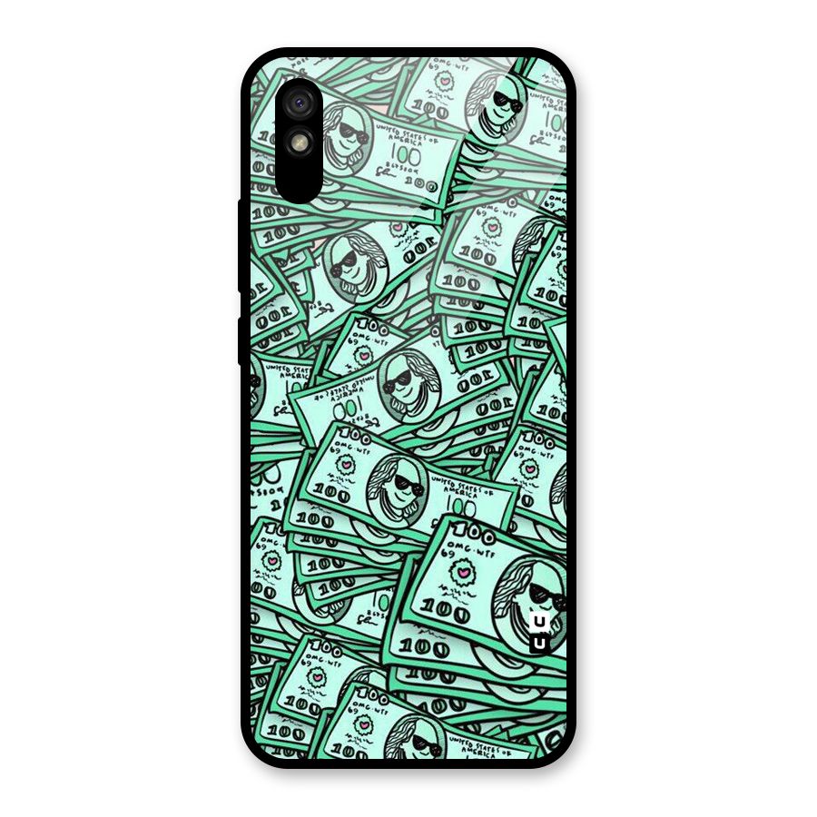 Money Swag Glass Back Case for Redmi 9i