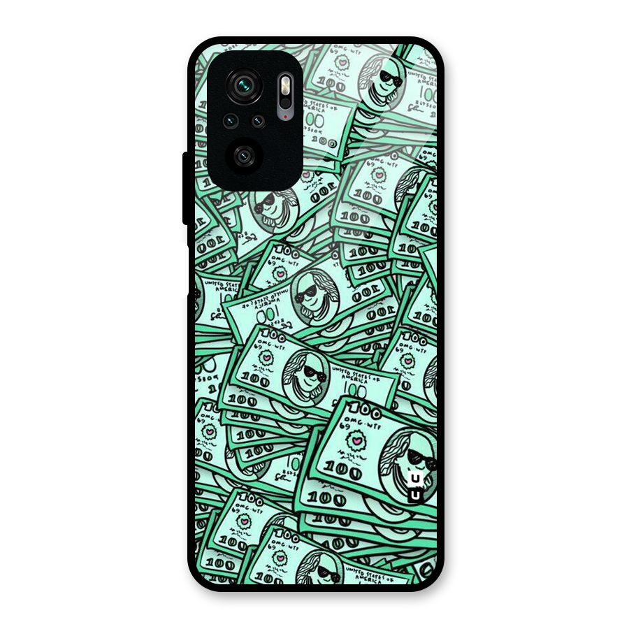Money Swag Glass Back Case for Redmi Note 10S