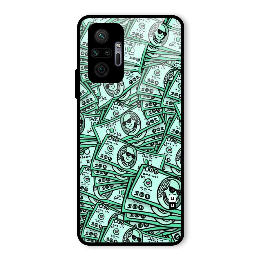 Money Swag Glass Back Case for Redmi Note 10 Pro