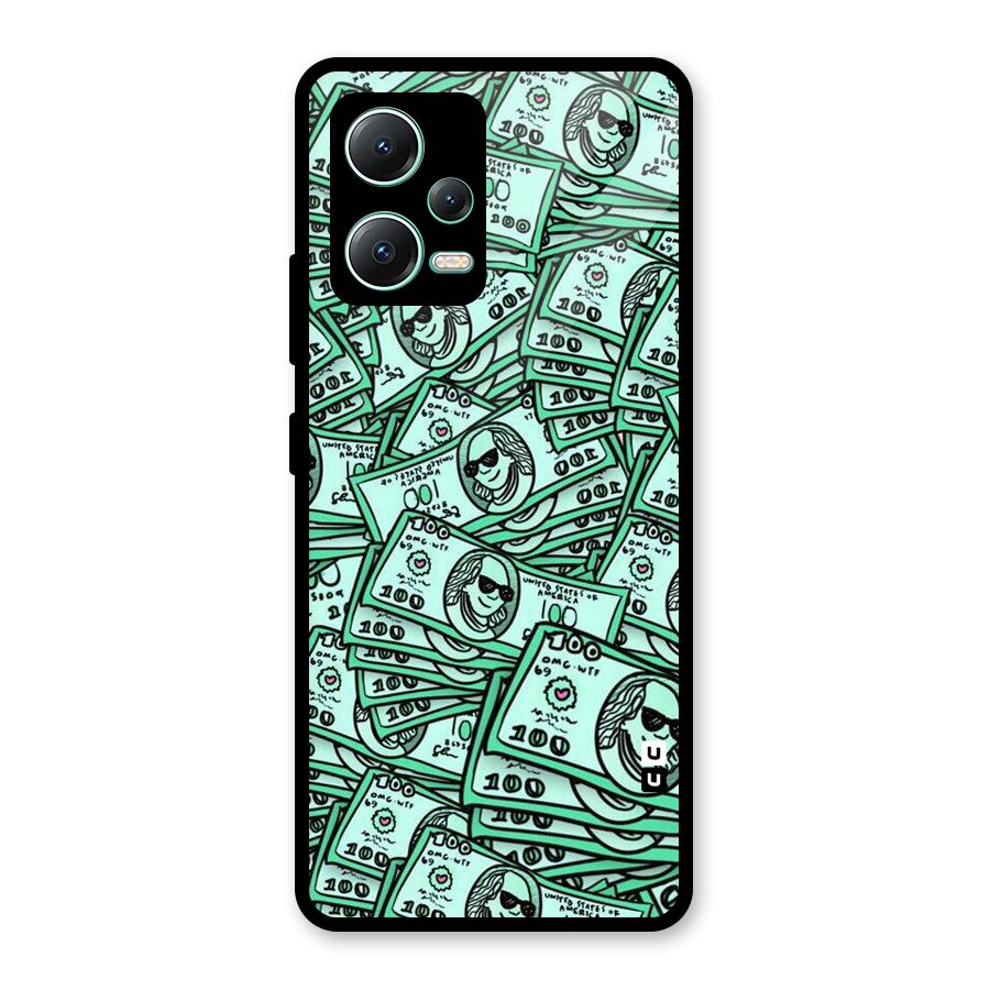Money Swag Glass Back Case for Redmi Note 12 5G
